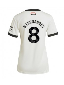 Billige Manchester United Bruno Fernandes #8 Tredjedrakt Dame 2024-25 Kortermet